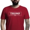 Trump 2024 Make Democrats Cry Again T-Shirt Short Sleeve Classic front cherry red