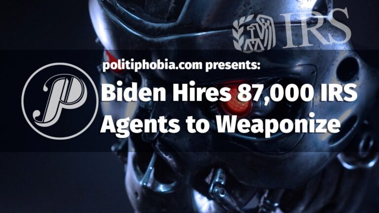 The Democrats and Biden want to weaponize the IRS by hiring 87,000 more armed agents to shake the taxpayer down. Someone has to pay for the Green New Deal and all those foreign wars. You don't hire IRS agents, you manufacture them at Skynet. Say hasta la vista, baby to your incomes.