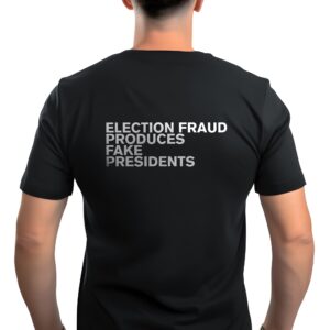 Election Fraud Produces Fake Presidents T-Shirt Crew Short Sleeve Classic