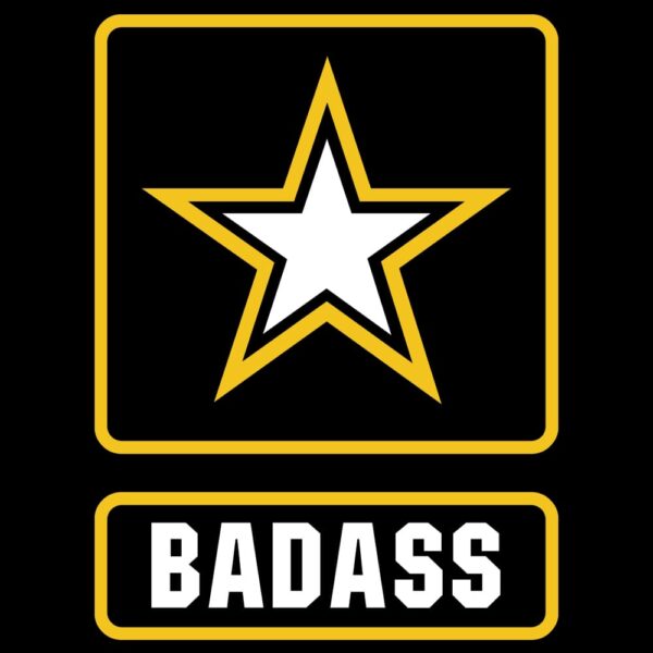 US Army Badass T-Shirt Short Sleeve Classic art