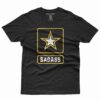 US Army Badass T-Shirt Short Sleeve Classic front black