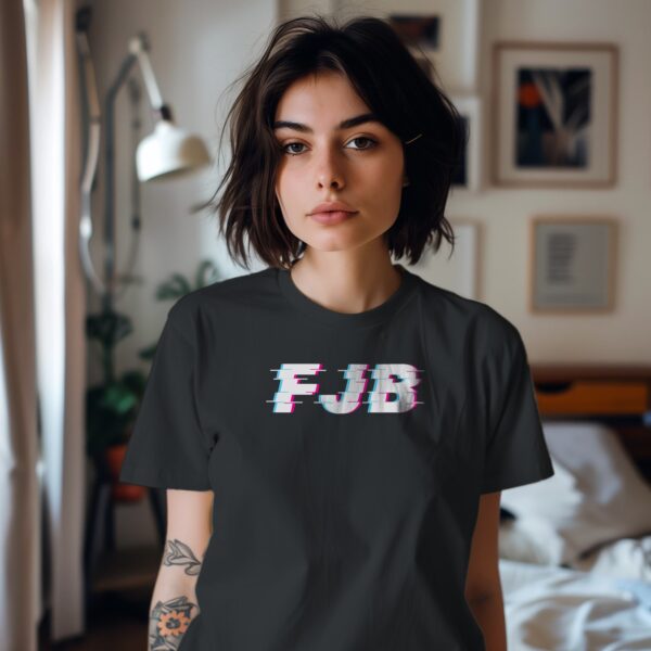 FJB Women's T-Shirt Glitchy Style model