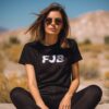 FJB Women's T-Shirt Glitchy Style model