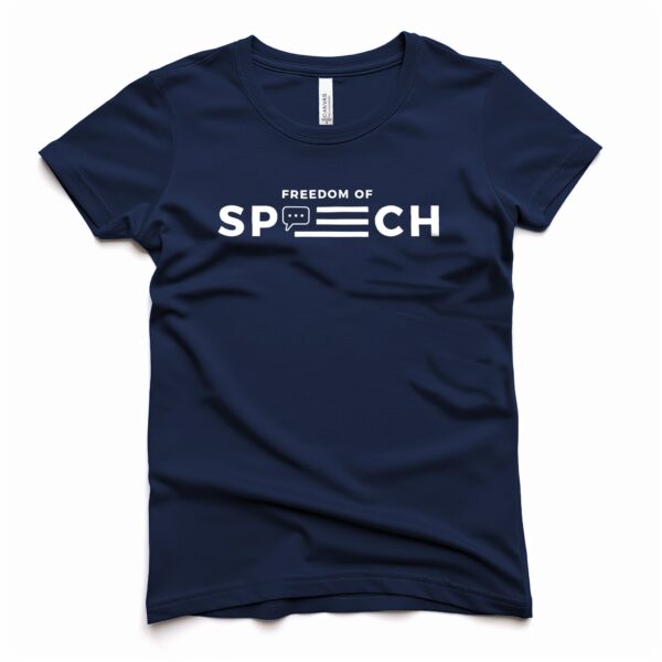 Freedom of Speech USA Logo Women's T-Shirt navy