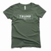 Make Democrats Cry Again Trump 2024 Women's T-Shirt military green