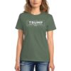 Make Democrats Cry Again Trump 2024 Women's T-Shirt military green