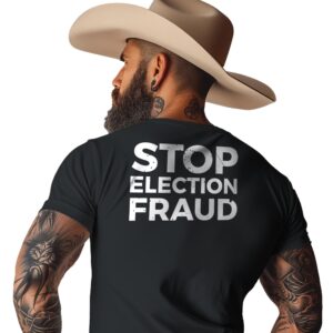 Stop Election Fraud T-Shirt Short Sleeve Crew Classic