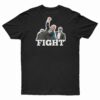 Trump Fist Pump Fight Black Back T-Shirt