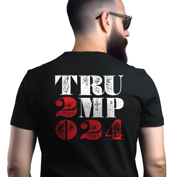 Trump 2024 Big T-Shirt Short Sleeve Black