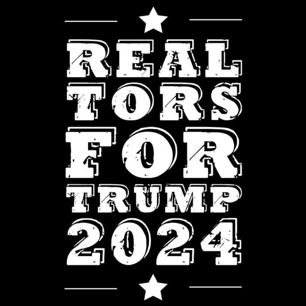 Realtors for Trump 2024 T-Shirt Short Sleeve artwork