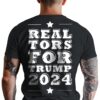 Realtors for Trump 2024 T-Shirt Short Sleeve Black