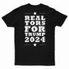 Realtors for Trump 2024 T-Shirt Short Sleeve Black back