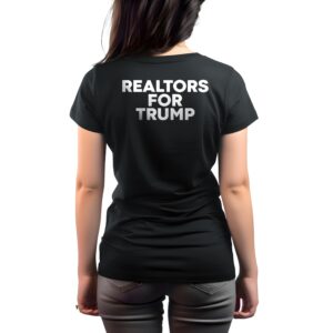 Realtors for Trump Modern Women's T-Shirt Short Sleeve Black