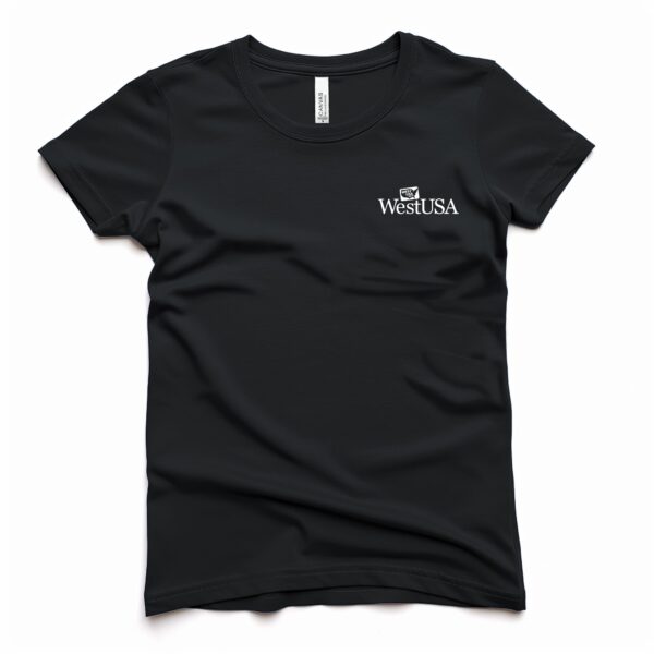 Realtors for Trump Womens T-Shirt Short Sleeve Black front westusa