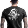 Naughty Santa Black T-Shirt Short Sleeve