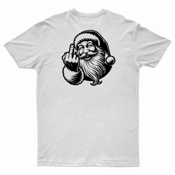 Naughty Santa White T-Shirt