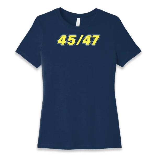 Trump 45/47 Women’s T-Shirt – MAGA Conservative Tee