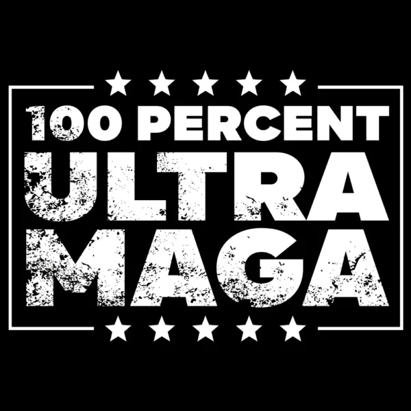 Ultra MAGA Trump Conservative T-Shirt back graphic design
