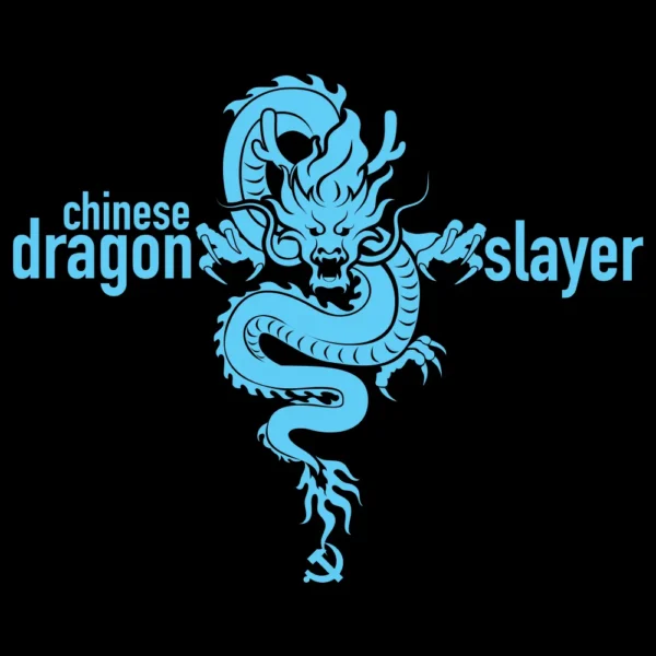 Chinese Dragon Slayer T-Shirt - America First Tee back graphic design