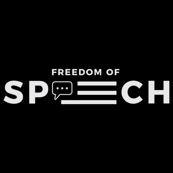 Freedom of Speech T-Shirt - USA Flag Graphic Tee front graphic design