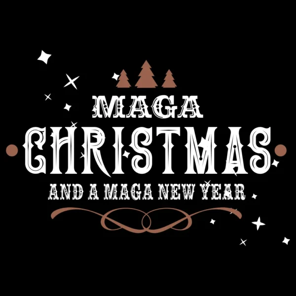 MAGA Christmas & New Year T-Shirt - Trump Tee back graphic design