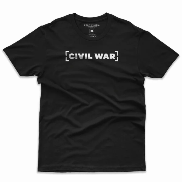 Front Flat lay of black Civil War Patriot Pro Liberty unisex T-shirt - historical patriotic graphic tee