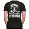 Man wearing black Anti-CCP China Conservative T-Shirt - Pro USA unisex patriotic graphic tee - back design