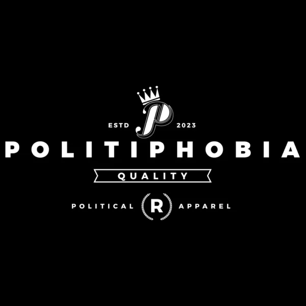 Politiphobia Brand T-Shirt - Conservative Patriot Tee back graphic design