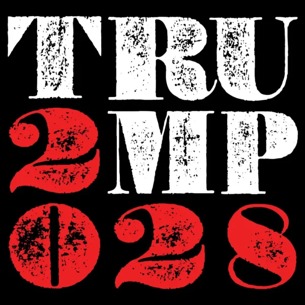 Trump 2028 Big T-Shirt - MAGA Victory Tee back graphic design