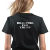 Woman realtor wearing black Realtors for Trump Women's T-shirt - Unisex rugged pro-Trump patriotic graphic tee