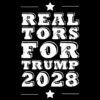 Realtors for Trump 2028 T-Shirt - Pro Trump Tee back graphic design