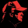 Donald Trump Red Profile T-Shirt - MAGA Tee back graphic design