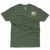 Front Flat lay of military green MAGA Patriot Eagle unisex T-shirt - patriotic conservative graphic tee