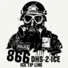 5495-art-CRF ICE Tip Line T-Shirt - Pro Law Enforcement Tee back graphic design