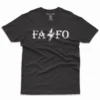 Flat lay of black FAFO unisex T-shirt – Fuck Around and Find Out riots protests graphic tee