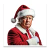 Donald Trump Santa Claus Christmas cards hand over heart greeting card