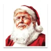 Donald Trump Santa Claus Christmas cards illustration greeting card
